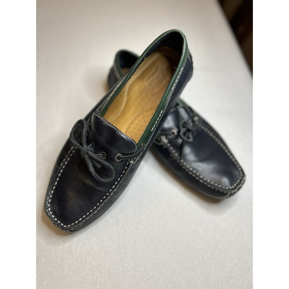 G. H. Bass Pisa Men's Size 9.5M Navy Green 0148-2729-400 Loafers